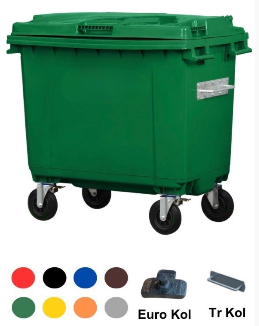 660 Lt Plastik Çöp Konteyneri