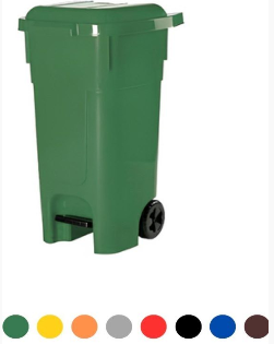 120 Lt Plastik Pedallı Çöp Konteyneri